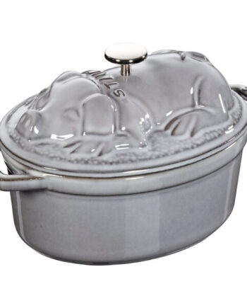 Staub La Cocotte Støbejernsgryde 17 Cm Med Griselåg  Grafitgrå