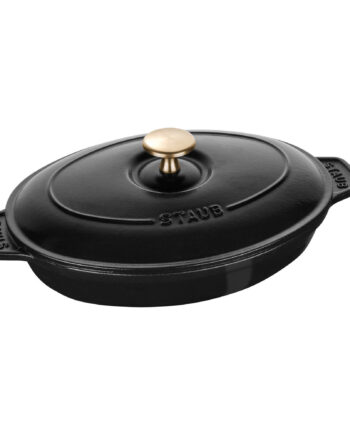 Staub Ovnfast Form 23 Cm Med Låg  Sort