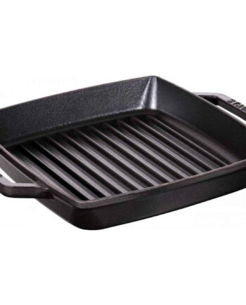 Staub Pure Grill Kvadratisk Grillpande 33 Cm Sort