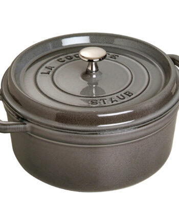 Staub Rund Gryde 26 Cm     Liter Grafitgrå