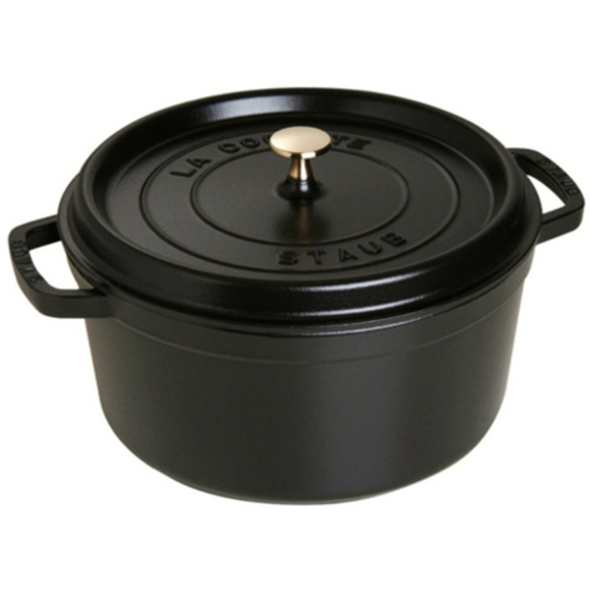 Staub Rund Gryde 30 Cm 35 Liter Sort