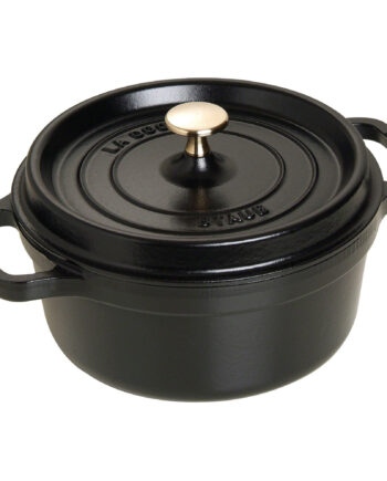 Staub Rund Gryde 22 Cm     Liter Sort