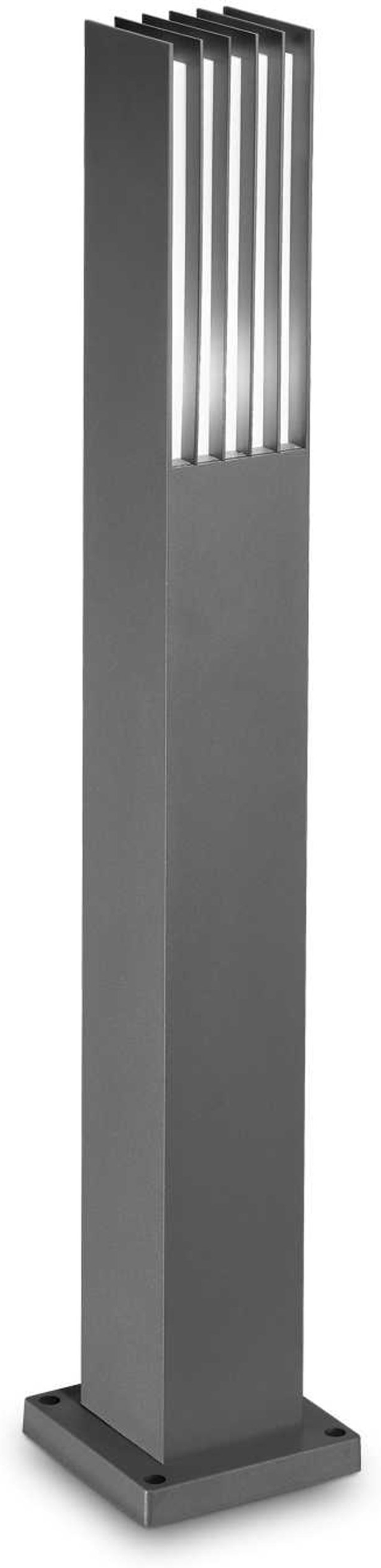 Udendørs Gulvlampe Ideal Lux Marte Antracit H80 5x14x14 Cm