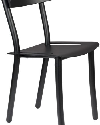 Udendørs Spisebordsstol Zuiver Friday Askegrå Aluminium Stabelbar H79xb44xd50 Cm Havestol