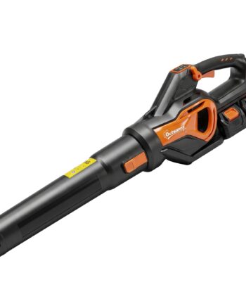 20v Batteridrevet Løvblæser Støvsuger Med         Ah Batterier Og Oplader  Turbo Boost  Blæsehastighed På 162   Km