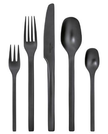Villeroy   Boch Manufacture Rock Bestiksæt 20 Dele  Sort