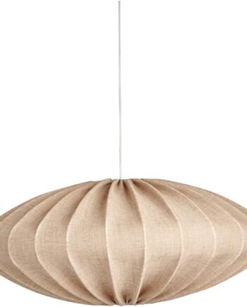 Watt Veke Ellipse Loftslampe  65 Cm  Hør  Sand