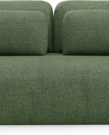-personers Sovesofa Maison Vellé Avelon  Puente 34 Grønt Stof  Liggeflade 200x160 Cm  Opbevaring  Vendbar